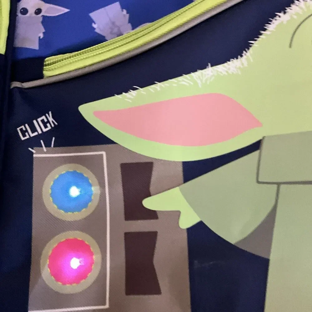 Bioworld Star Wars The Mandalorian Light Up Baby Yoda Backpack